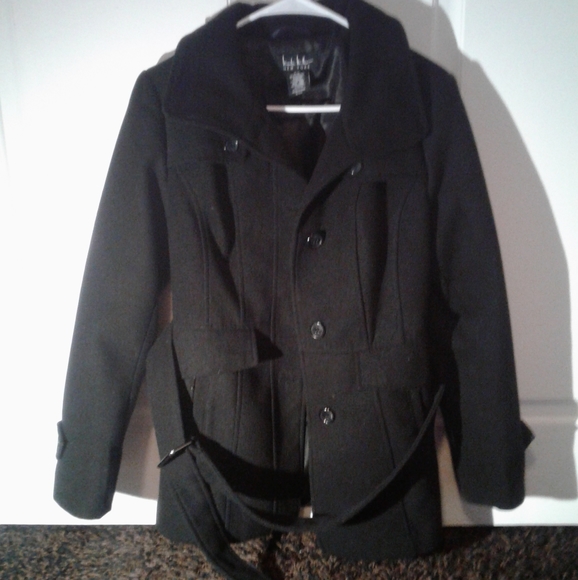 Nicole Miller Jackets & Blazers - Black Womens (unisex) Blazer with Belt (medium)